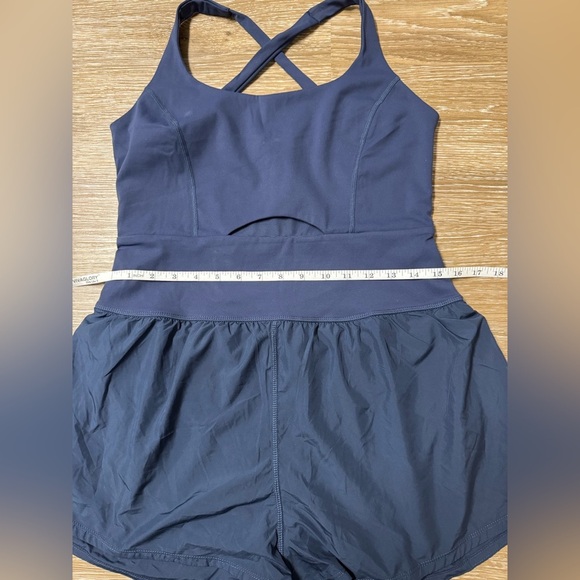 Free People Righteous Runsie Dark Blue Supernova FP Movement Sz L NWOT - Picture 3 of 7